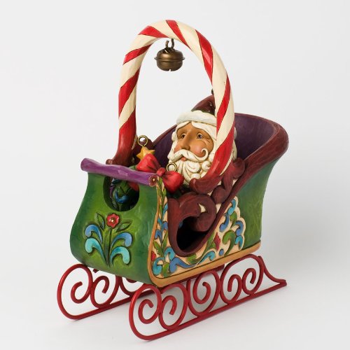 Jim Shore Heartwood Creek Jingle All The Way Christmas Sleigh Figurines Set of 5