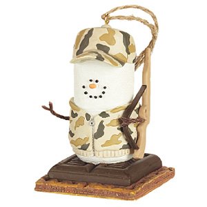 3″ S’mores Camouflage Hunter Christmas Ornament