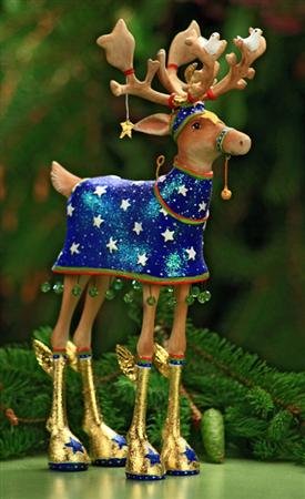 6.5″ Patience Brewster Krinkles Dashaway Comet Reindeer Christmas Ornament