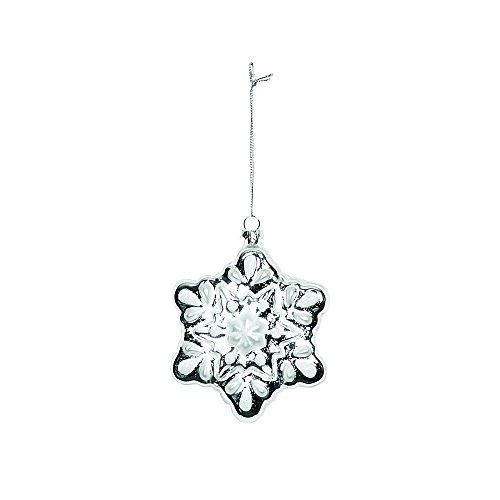 Sage & Co. 511F100093 Glass Snowflake Ornament