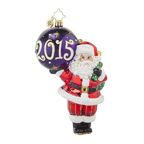 Christopher Radko 2015 My Favorite Year Santa Christmas Ornament