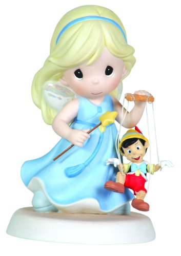 Precious Moments Disney Girl Fairy With Pinocchio Figurine