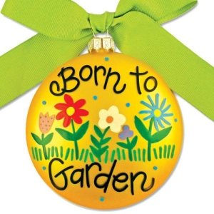 Coton Colors Born to Garden * Glass Holiday Gift PO-GARDEN-NOMSG