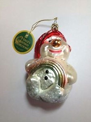 Rainbow Snowman #1-838-01 by Inge-Glas of Germany – Christmas Tree Ornament