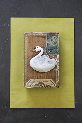 Swan Feathered & Glitter Christmas Tree Ornament