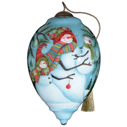 Merry Christmas Snow Family Ornament-Ne’Qwa Art