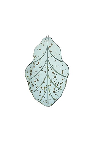 Sage & Co. EAO14568SV Etched Mirror Leaf Ornament