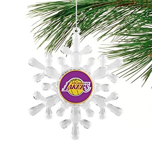 Los Angeles Lakers NBA Classic Team Logo Snowflake Ornament