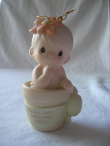 Precious Moments Baby’s First Christmas Boy Ornament ’97 Retired