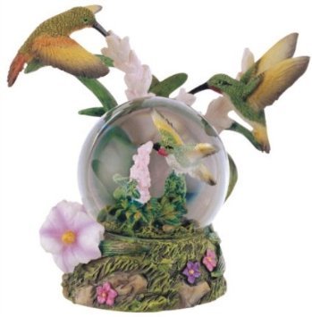 Snow Globe Hummingbird Collection Desk Figurine Decoration
