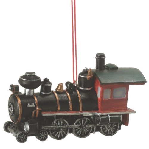 3.5″ Old Fashioned Steam Locomotive Train Christmas Ornament