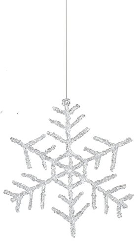 Sage & Co. XAO10827CL Acrylic Snowflake Ornament