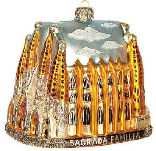 Sagrada Familia Cathedral Polish Glass Christmas Tree Ornament