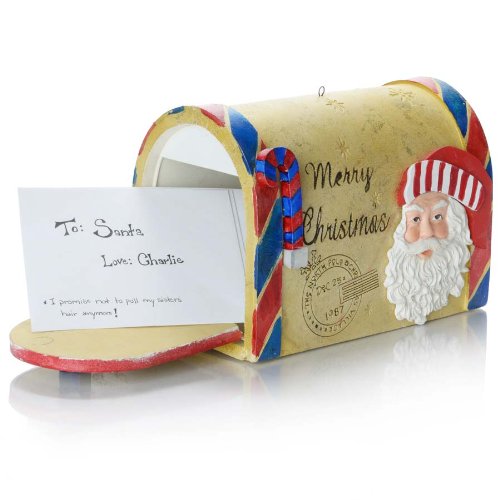 Raz Imports Letters To Santa Mailbox Christmas Ornament