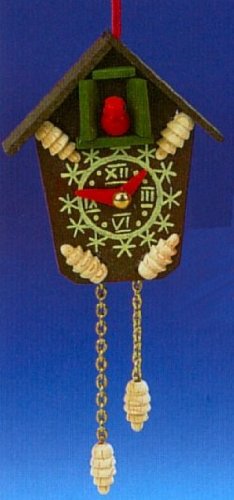 Steinbach Cuckoo Clock Wood Christmas Ornament