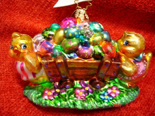 Christopher Radko Egg Cart’in Easter Ornament