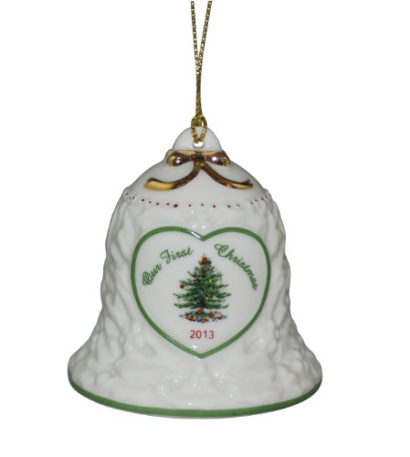 Spode Christmas Tree Our First Christmas Bell Ornament 2013