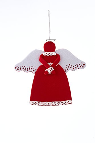 Sage & Co. XAO16185RW 7″ Felt Angel Ornament