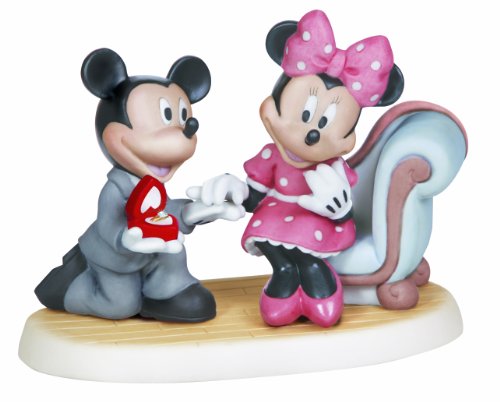Precious Moments Disney Showcase Disney Mickey and Minnie Engagement Figurine