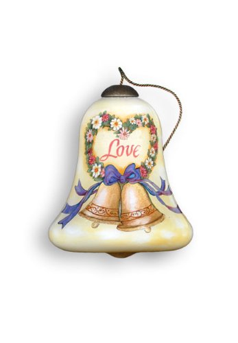 Ne’Qwa Art Happy Anniversary – Glass Ornament Hand-Painted 640-NEQ