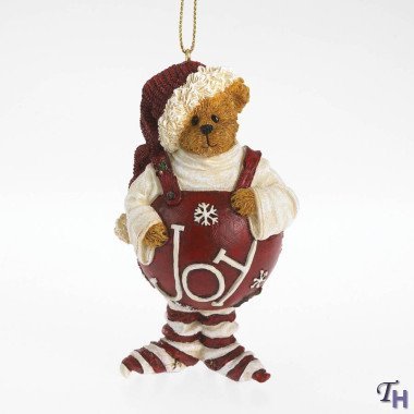 Boyds Santa Series Bearstone Holiday Ornament – Santa Happypants