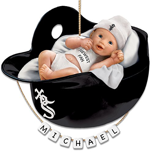 MLB Chicago White Sox Personalized Baby’s First Christmas Ornament by The Bradford Exchange