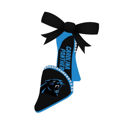 Carolina Panthers High Heel Shoe Christmas Ornament