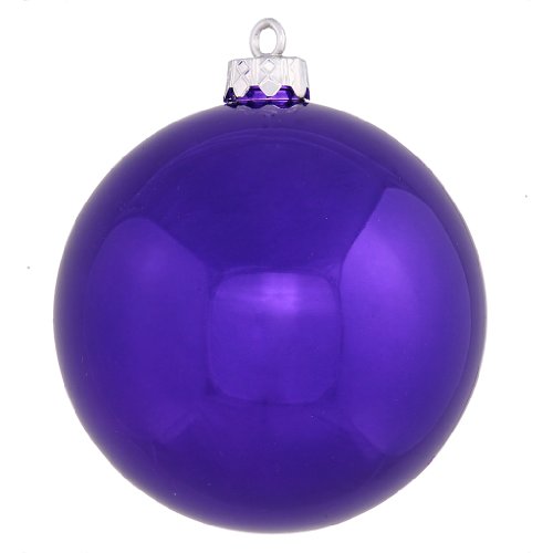 Vickerman 34780 – 2.75″ Purple Shiny Ball Christmas Tree Ornament (12 pack) (N590706DSV)
