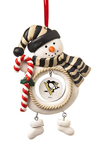 Pittsburgh Penguins Jolly Snowman Christmas Ornament
