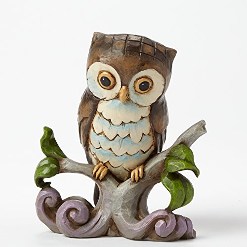 Jim Shore Heartwood Creek Mini Owl on a Branch 3.25″ H