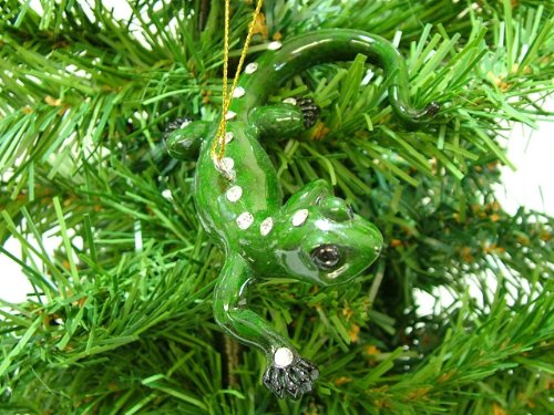 New Green Gecko Reptile Pet Lizard Christmas Tree Ornament December Diamonds
