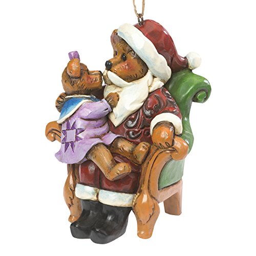 Boyds Bears Hanging Christmas Ornament (Santa with Holly) 4041916