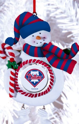 Philadelphia Phillies Jolly Christmas Snowman Ornament