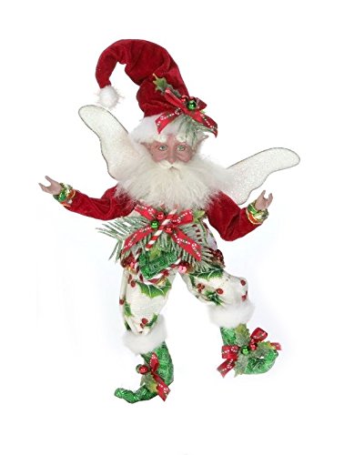 Mark Roberts Fairies, Candy Cane Holly Fairy, Small 9.5 Inches