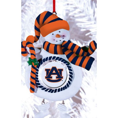 Auburn University Jolly Christmas Snowman Ornament