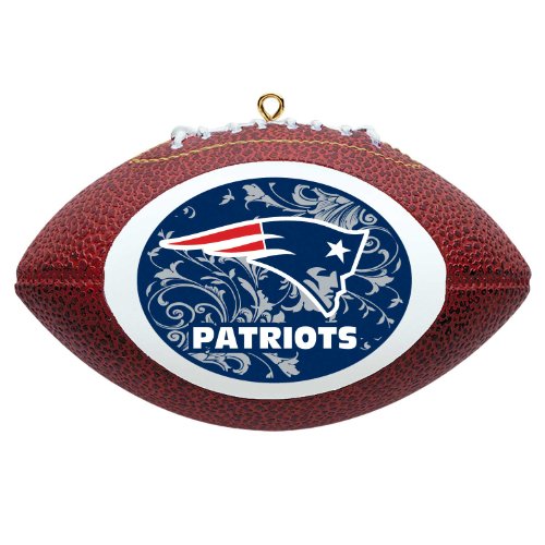 NFL New England Patriots Mini Replica Football Ornament