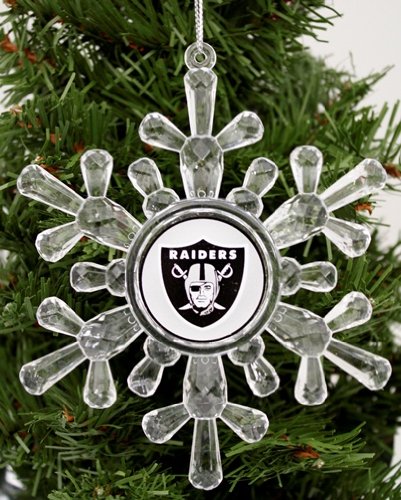 Oakland Raiders Snowflake Ornament