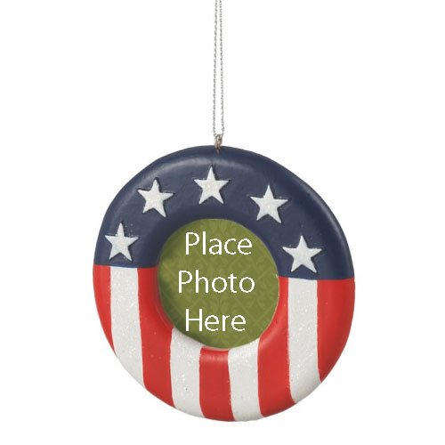 American Flag Frame Ornament