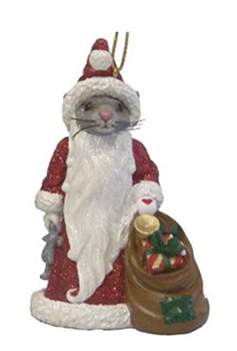 December Diamonds Santa Mouse Holiday Ornament