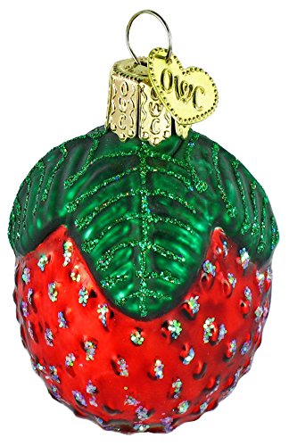Old World Christmas Glistening Strawberry Ornament