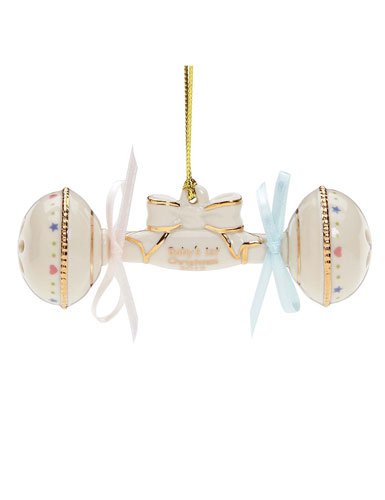 Lenox 2012 Baby’s First Christmas Rattle Ornament