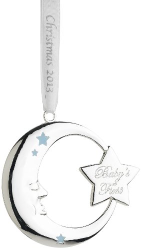 Reed & Barton Baby’s First 2013 Christmas Ornament, 5-Inch, Blue
