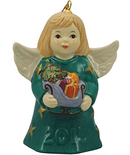 2015 Goebel Annual Dated Angel Bell Ornament Teal 40th Edition