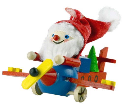 Steinbach Santa in Plane Ornament