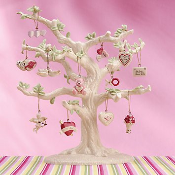 Lenox Set of 12 Ornaments for Ornament Tree (Tree Not Included) (Be Mine Valentine)