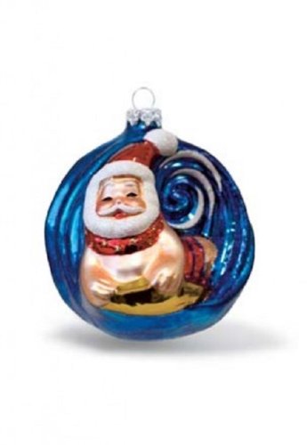 Island Heritage Boogie Boarding Collectible Glass Ornament