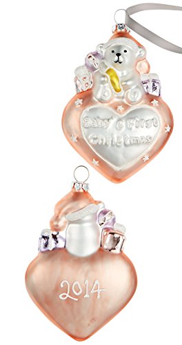 Holiday Lane 2014 Baby’s First Bear on Heart Ornament