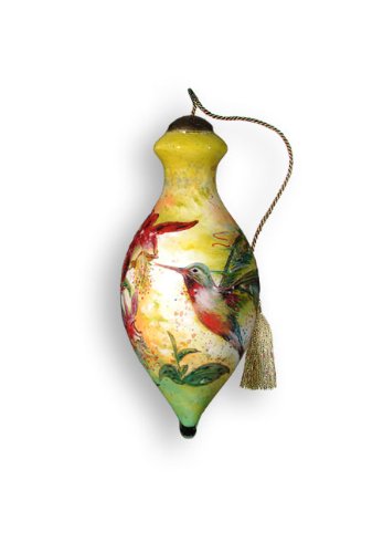Ne’Qwa Art Hummingbird – Glass Ornament Hand-Painted 543-NEQ