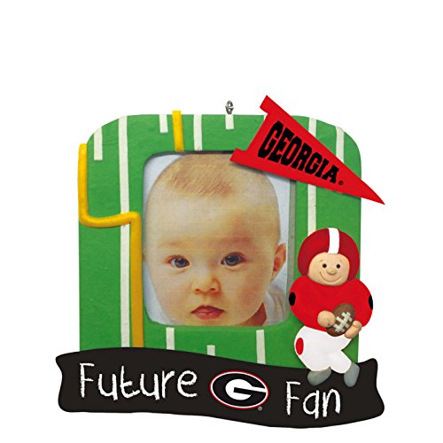Georgia Bulldogs Official NCAA 5.25 inch x 5 inch x 2.5 inch Future Fan Photo Frame Christmas Ornament