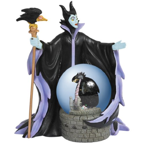 Westland Giftware Water Globe Figurine, 45mm, Disney Villain Maleficent